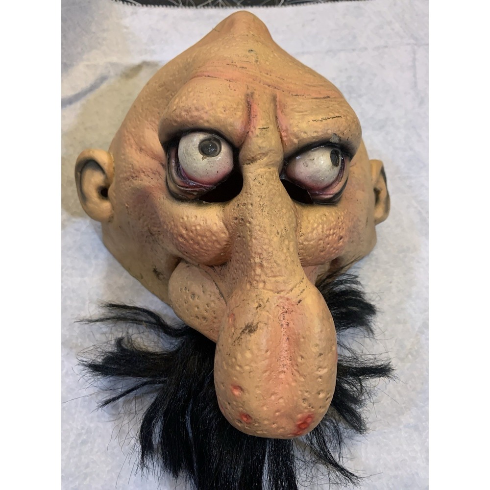 Vintage The Paper Magic Group Vintage 2001 Halloween Mask Big Nose Mustache‎ Man